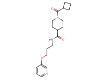 1-(cyclobutylcarbonyl)-N-[3-(3-pyridinyloxy)propyl]-4-piperidinecarboxamide