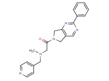 N-methyl-2-oxo-2-(2-phenyl-5,7-dihydro-6H-pyrrolo[3,4-d]pyrimidin-6-yl)-N-(pyridin-4-ylmethyl)ethanamine