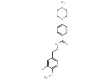 N-[2-(3-hydroxy-4-methoxyphenyl)ethyl]-4-(4-methylpiperazin-1-yl)benzamide
