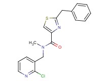 2-benzyl-N-[(2-chloro-3-pyridinyl)methyl]-N-methyl-1,3-thiazole-4-carboxamide