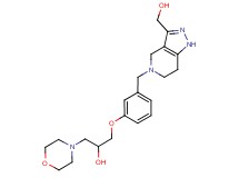 1-(3-{[3-(hydroxymethyl)-1,4,6,7-tetrahydro-5H-pyrazolo[4,3-c]pyridin-5-yl]methyl}phenoxy)-3-morpholin-4-ylpropan-2-ol