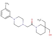 (3-ethyl-1-{[4-(3-methylphenyl)-1-piperazinyl]acetyl}-3-piperidinyl)methanol