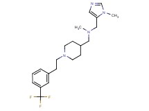 N-methyl-1-(1-methyl-1H-imidazol-5-yl)-N-[(1-{2-[3-(trifluoromethyl)phenyl]ethyl}piperidin-4-yl)methyl]methanamine