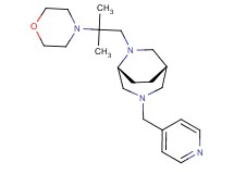 (1S*,5R*)-6-[2-methyl-2-(4-morpholinyl)propyl]-3-(4-pyridinylmethyl)-3,6-diazabicyclo[3.2.2]nonane