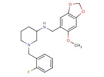 1-(2-fluorobenzyl)-N-[(6-methoxy-1,3-benzodioxol-5-yl)methyl]-3-piperidinamine