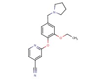 2-[2-ethoxy-4-(pyrrolidin-1-ylmethyl)phenoxy]isonicotinonitrile