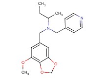 N-[(7-methoxy-1,3-benzodioxol-5-yl)methyl]-N-(pyridin-4-ylmethyl)butan-2-amine