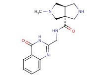 (3aR*,6aR*)-2-methyl-N-[(4-oxo-3,4-dihydroquinazolin-2-yl)methyl]hexahydropyrrolo[3,4-c]pyrrole-3a(1H)-carboxamide