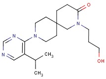 2-(3-hydroxypropyl)-9-(5-isopropylpyrimidin-4-yl)-2,9-diazaspiro[5.5]undecan-3-one