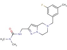 N'-{[5-(3-fluoro-5-methylbenzyl)-4,5,6,7-tetrahydropyrazolo[1,5-a]pyrazin-2-yl]methyl}-N,N-dimethylurea