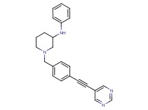 N-phenyl-1-[4-(5-pyrimidinylethynyl)benzyl]-3-piperidinamine
