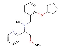 N-[2-(cyclopentyloxy)benzyl]-2-methoxy-N-methyl-1-pyridin-2-ylethanamine