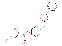 3-(1-methylbutyl)-8-[(3-phenylisoxazol-5-yl)methyl]-1-oxa-3,8-diazaspiro[4.5]decan-2-one