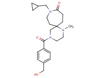 9-(cyclopropylmethyl)-4-[4-(hydroxymethyl)benzoyl]-1-methyl-1,4,9-triazaspiro[5.6]dodecan-10-one