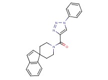 1'-[(1-phenyl-1H-1,2,3-triazol-4-yl)carbonyl]spiro[indene-1,4'-piperidine]
