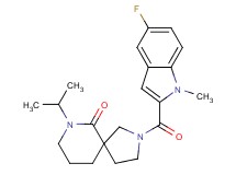2-[(5-fluoro-1-methyl-1H-indol-2-yl)carbonyl]-7-isopropyl-2,7-diazaspiro[4.5]decan-6-one