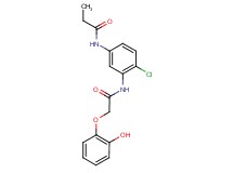 N-(4-chloro-3-{[(2-hydroxyphenoxy)acetyl]amino}phenyl)propanamide