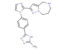 2-{1-[4-(5-methyl-4H-1,2,4-triazol-3-yl)phenyl]-1H-imidazol-2-yl}-5,6,7,8-tetrahydro-4H-pyrazolo[1,5-a][1,4]diazepine hydrochloride