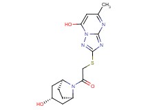 2-({2-[(3-endo)-3-hydroxy-8-azabicyclo[3.2.1]oct-8-yl]-2-oxoethyl}thio)-5-methyl[1,2,4]triazolo[1,5-a]pyrimidin-7-ol