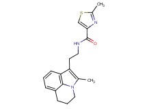 2-methyl-N-[2-(2-methyl-5,6-dihydro-4H-pyrrolo[3,2,1-ij]quinolin-1-yl)ethyl]-1,3-thiazole-4-carboxamide