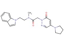 N-[2-(1H-indol-1-yl)ethyl]-N-methyl-2-(6-oxo-4-pyrrolidin-1-ylpyridazin-1(6H)-yl)acetamide