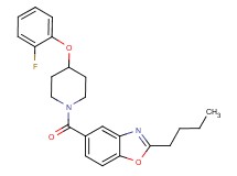 2-butyl-5-{[4-(2-fluorophenoxy)-1-piperidinyl]carbonyl}-1,3-benzoxazole