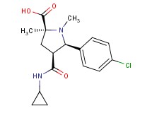 (2S*,4S*,5R*)-5-(4-chlorophenyl)-4-[(cyclopropylamino)carbonyl]-1,2-dimethylpyrrolidine-2-carboxylic acid