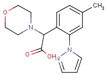 [4-methyl-2-(1H-pyrazol-1-yl)phenyl](morpholin-4-yl)acetic acid