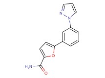 5-[3-(1H-pyrazol-1-yl)phenyl]-2-furamide