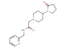 2-[4-(2-oxopyrrolidin-1-yl)piperidin-1-yl]-N-(pyridin-2-ylmethyl)acetamide