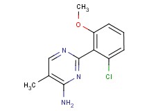 2-(2-chloro-6-methoxyphenyl)-5-methylpyrimidin-4-amine