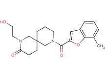2-(2-hydroxyethyl)-8-[(7-methyl-1-benzofuran-2-yl)carbonyl]-2,8-diazaspiro[5.5]undecan-3-one