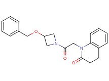 1-{2-[3-(benzyloxy)azetidin-1-yl]-2-oxoethyl}-3,4-dihydroquinolin-2(1H)-one