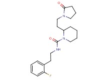 N-[2-(2-fluorophenyl)ethyl]-2-[2-(2-oxo-1-pyrrolidinyl)ethyl]-1-piperidinecarboxamide