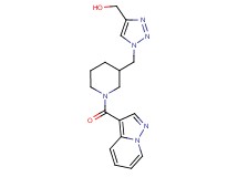 (1-{[1-(pyrazolo[1,5-a]pyridin-3-ylcarbonyl)-3-piperidinyl]methyl}-1H-1,2,3-triazol-4-yl)methanol