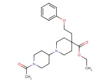 ethyl 1'-acetyl-4-(2-phenoxyethyl)-1,4'-bipiperidine-4-carboxylate