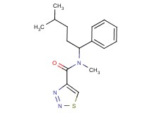 N-methyl-N-(4-methyl-1-phenylpentyl)-1,2,3-thiadiazole-4-carboxamide