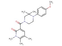 3-{[4-(4-methoxyphenyl)-3,3-dimethyl-1-piperazinyl]carbonyl}-1,5,6-trimethyl-2(1H)-pyridinone