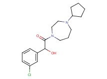 1-(3-chlorophenyl)-2-(4-cyclopentyl-1,4-diazepan-1-yl)-2-oxoethanol