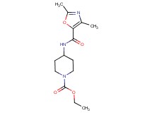 ethyl 4-{[(2,4-dimethyl-1,3-oxazol-5-yl)carbonyl]amino}piperidine-1-carboxylate