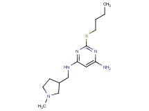 2-(butylthio)-N-[(1-methylpyrrolidin-3-yl)methyl]pyrimidine-4,6-diamine