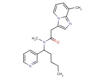N-methyl-2-(8-methylimidazo[1,2-a]pyridin-3-yl)-N-(1-pyridin-3-ylpentyl)acetamide