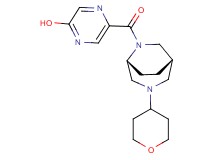 5-{[(1S*,5R*)-3-(tetrahydro-2H-pyran-4-yl)-3,6-diazabicyclo[3.2.2]non-6-yl]carbonyl}-2-pyrazinol
