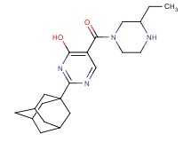 2-(1-adamantyl)-5-[(3-ethylpiperazin-1-yl)carbonyl]pyrimidin-4-ol