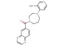 6-{[4-(3-methyl-4-pyridinyl)-1,4-diazepan-1-yl]carbonyl}quinoxaline
