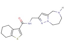 N-(5,6,7,8-tetrahydro-4H-pyrazolo[1,5-a][1,4]diazepin-2-ylmethyl)-4,5,6,7-tetrahydro-1-benzothiophene-3-carboxamide hydrochloride