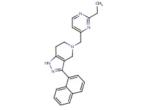 5-[(2-ethylpyrimidin-4-yl)methyl]-3-(1-naphthyl)-4,5,6,7-tetrahydro-1H-pyrazolo[4,3-c]pyridine