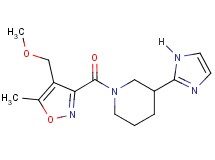 3-(1H-imidazol-2-yl)-1-{[4-(methoxymethyl)-5-methyl-3-isoxazolyl]carbonyl}piperidine