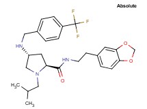 (4R)-N-[2-(1,3-benzodioxol-5-yl)ethyl]-1-isobutyl-4-{[4-(trifluoromethyl)benzyl]amino}-L-prolinamide