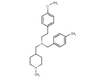 2-(4-methoxyphenyl)-N-(4-methylbenzyl)-N-[(1-methyl-4-piperidinyl)methyl]ethanamine